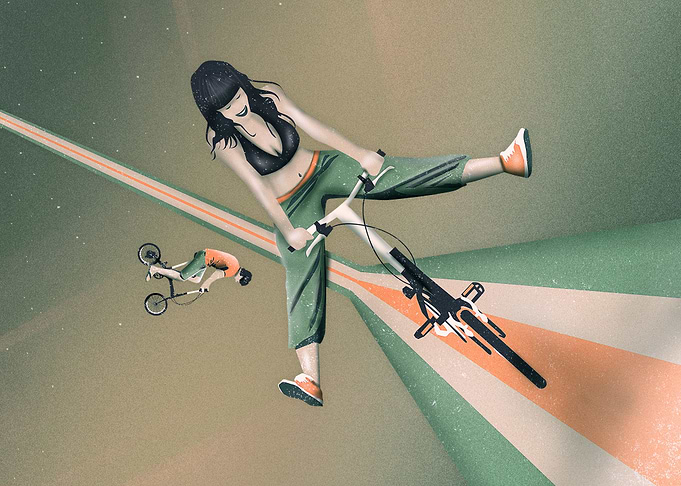 Happy Joyride | Digital Painting