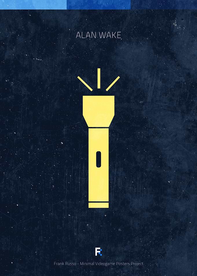 Alan Wake. Minimal Videogame Poster.