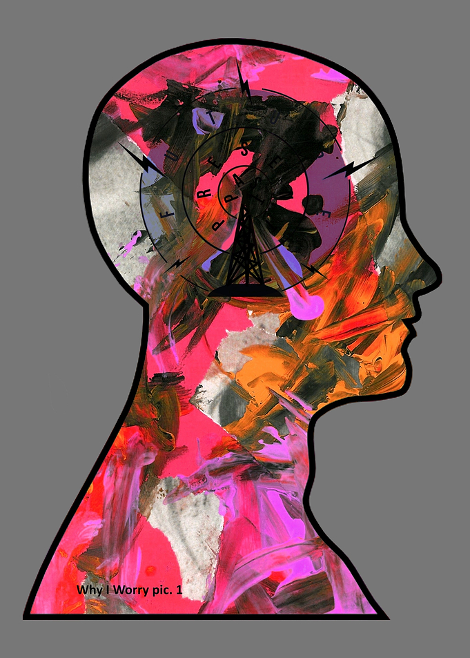 THRASHED head! fuschia by GasponceCollage, fingerpainti ...