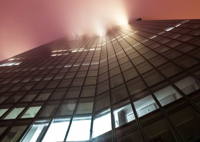 Cloud Tower in Zurich at night