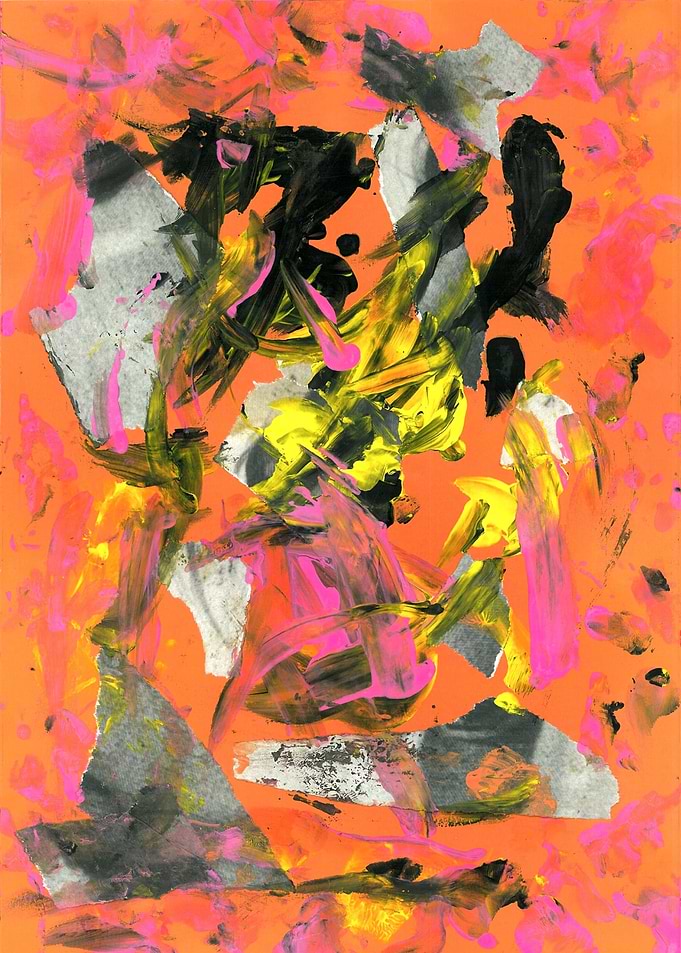 THRASHED!by GasponceCollage, fingerpainting & acrylics! ...