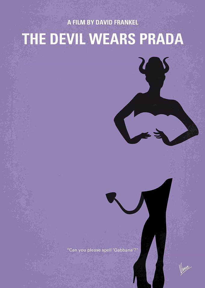 No661 My The Devil Wears Prada minimal movie poster A ...