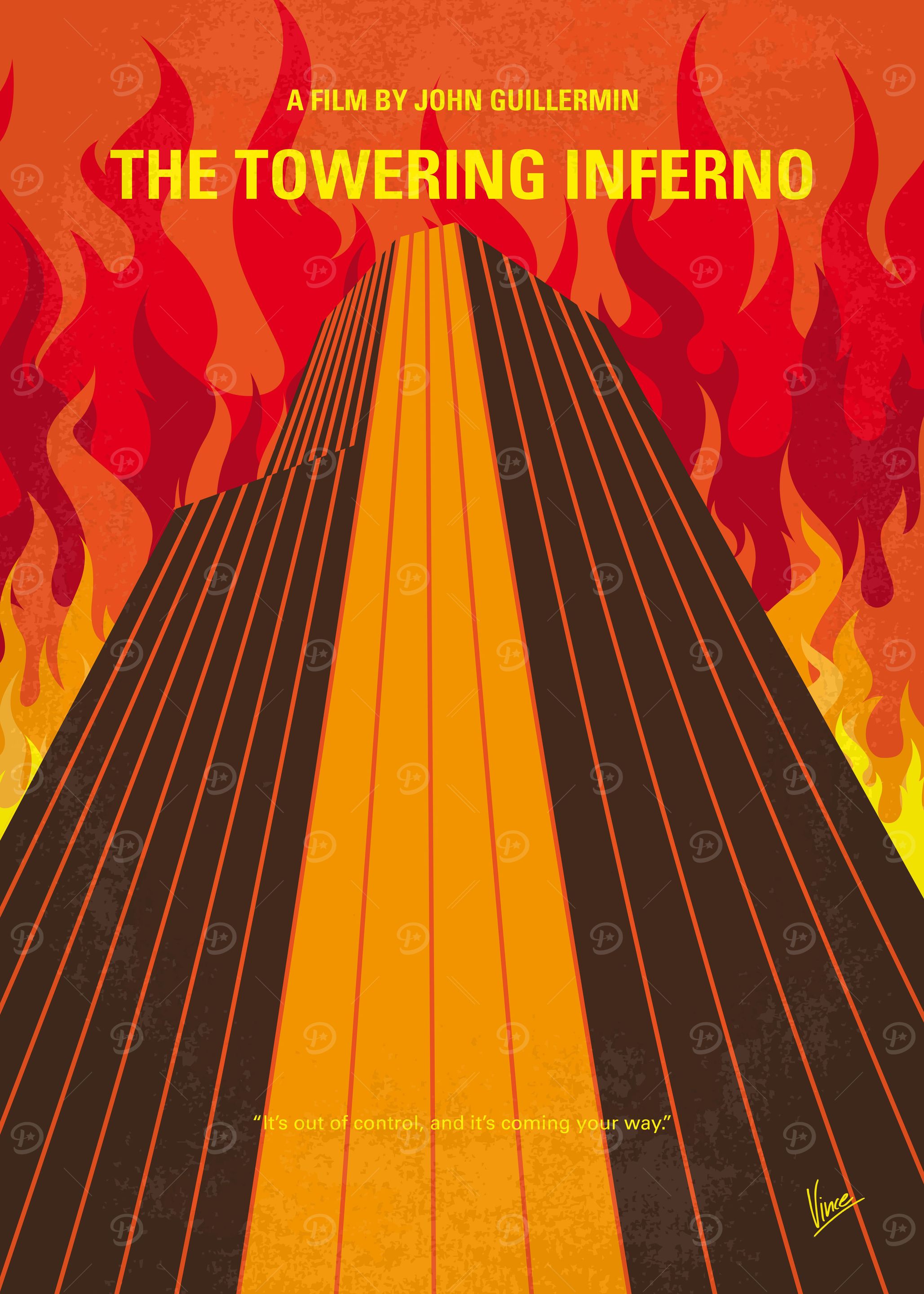 No665 My The Towering Inferno minimal movie poster At ...