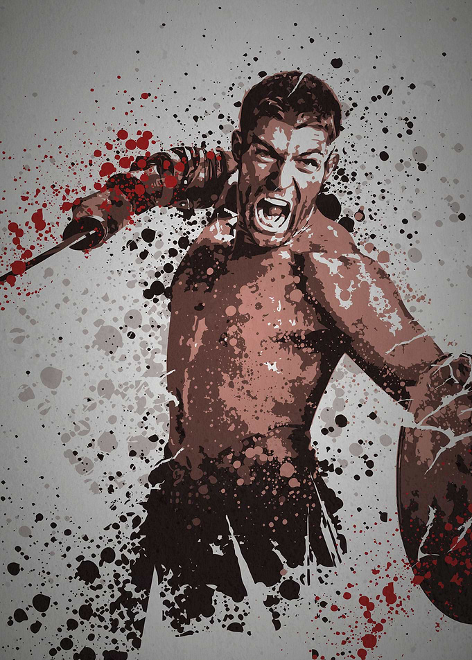 'Bringer of Rain' Splatter effect artwork inspired by t ...