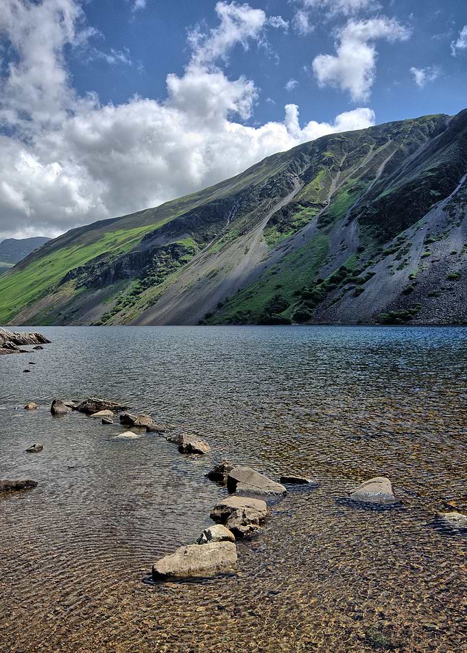 The screes at Wastwater in the Lake District National P ...