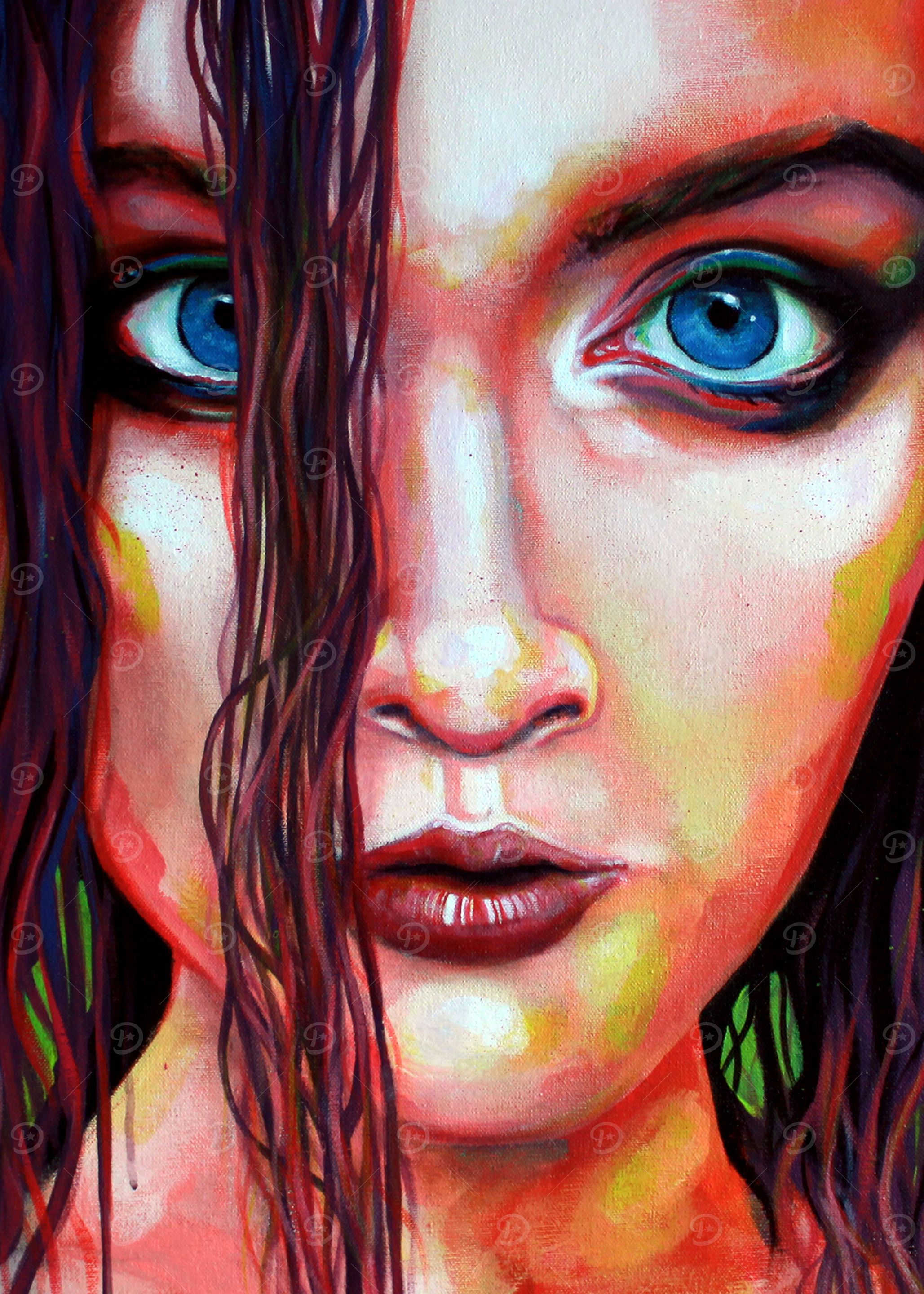 Based on 24' x 24' acrylic on canvas painting
