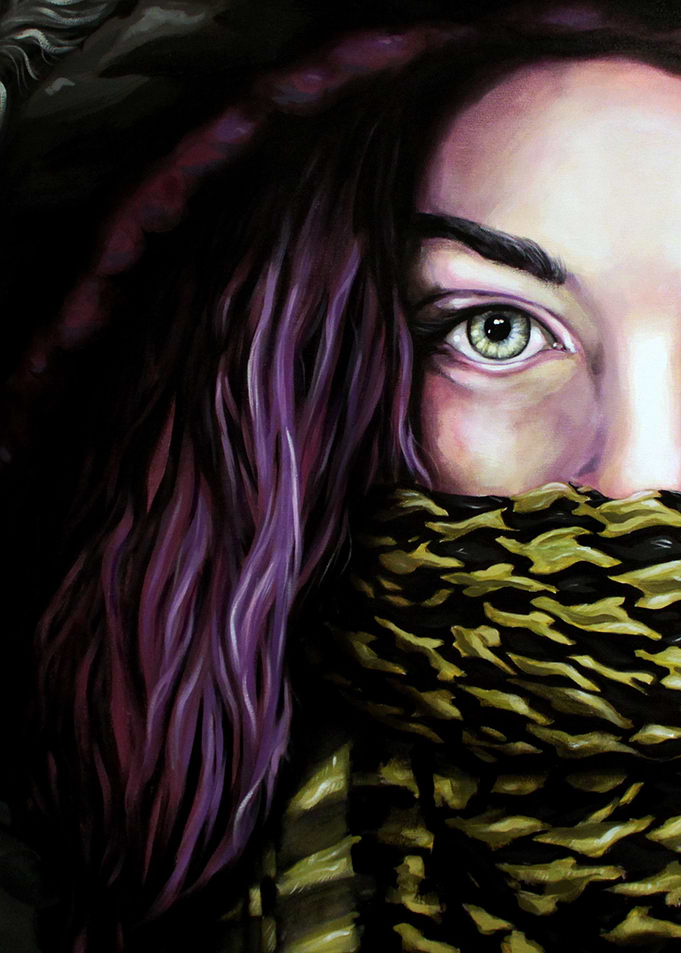 Based on original 36' x 36' acrylic on canvas painting. ...