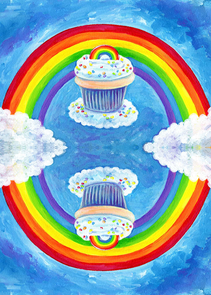 Rainbow Cupcakes