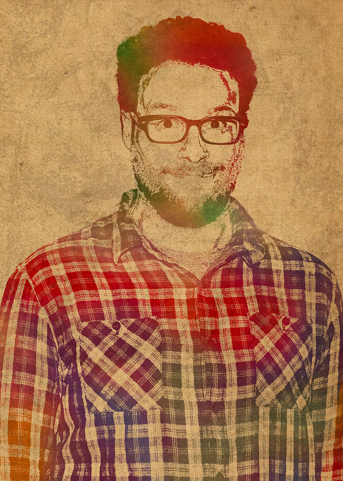 Seth Rogen Watercolor Portrait