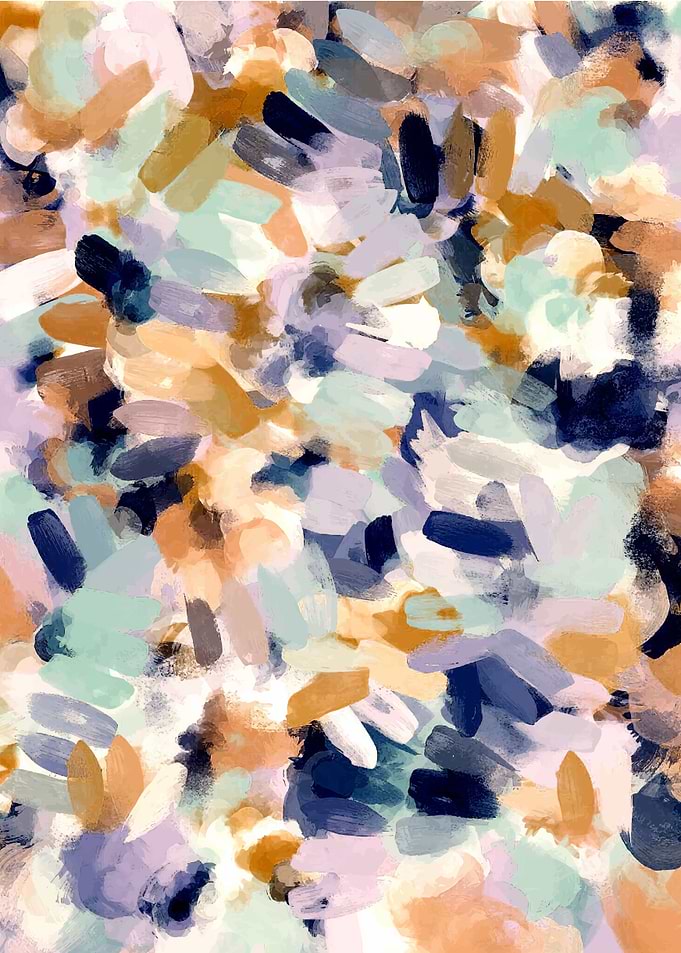 Lee Abstract is a hand painted acrylic modern abstract ...