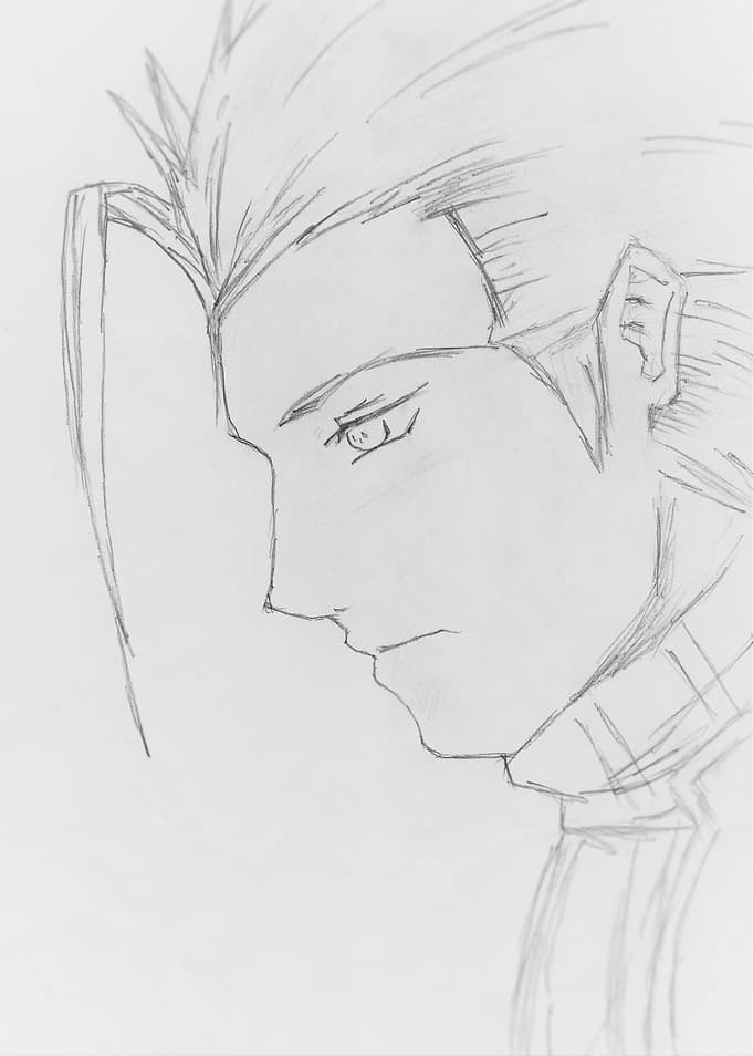 Pencil drawing of Zack Fair (Crisis Core: Final Fantasy ...