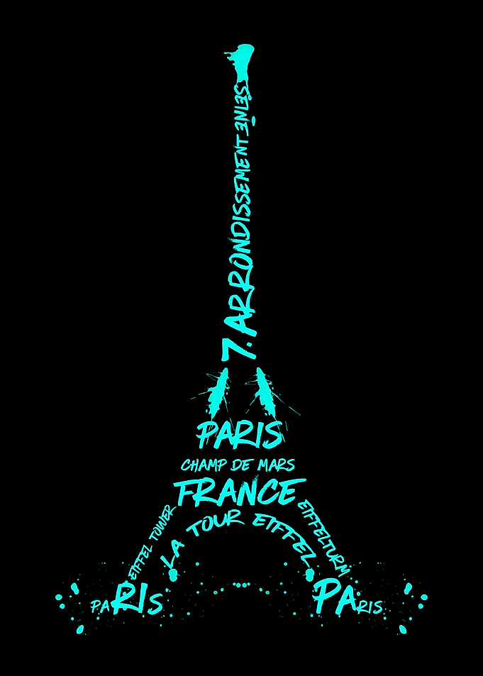 Digital-Art Eiffel Tower