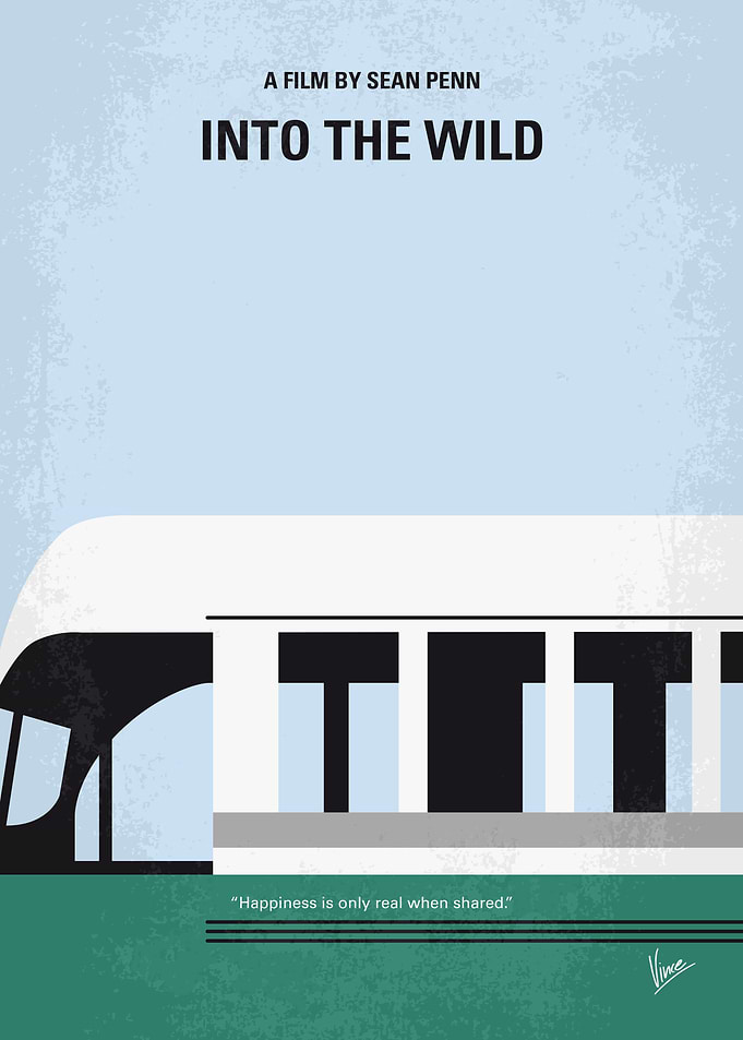 No677 My Into the Wild minimal movie poster After grad ...
