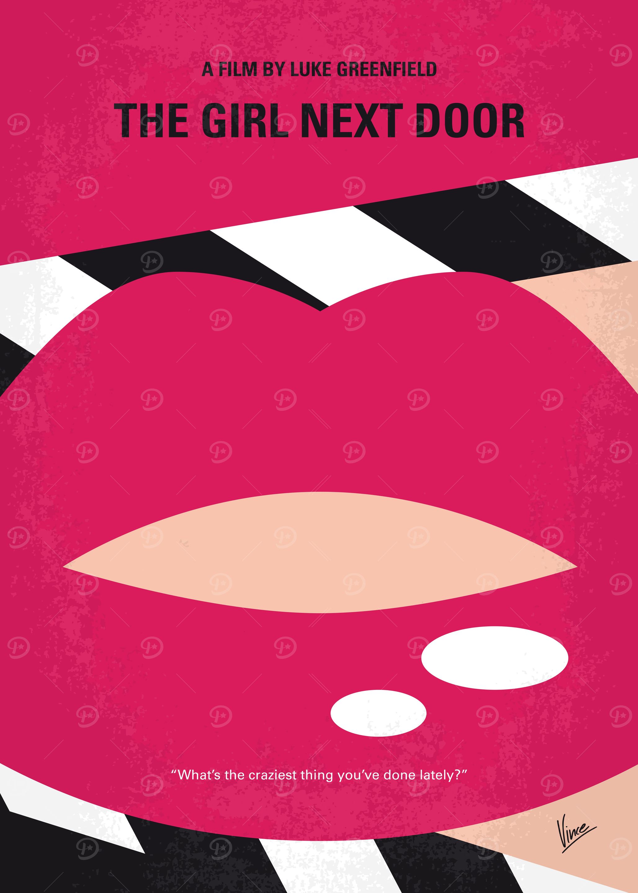 No670 My The Girl Next Door minimal movie poster A tee ...