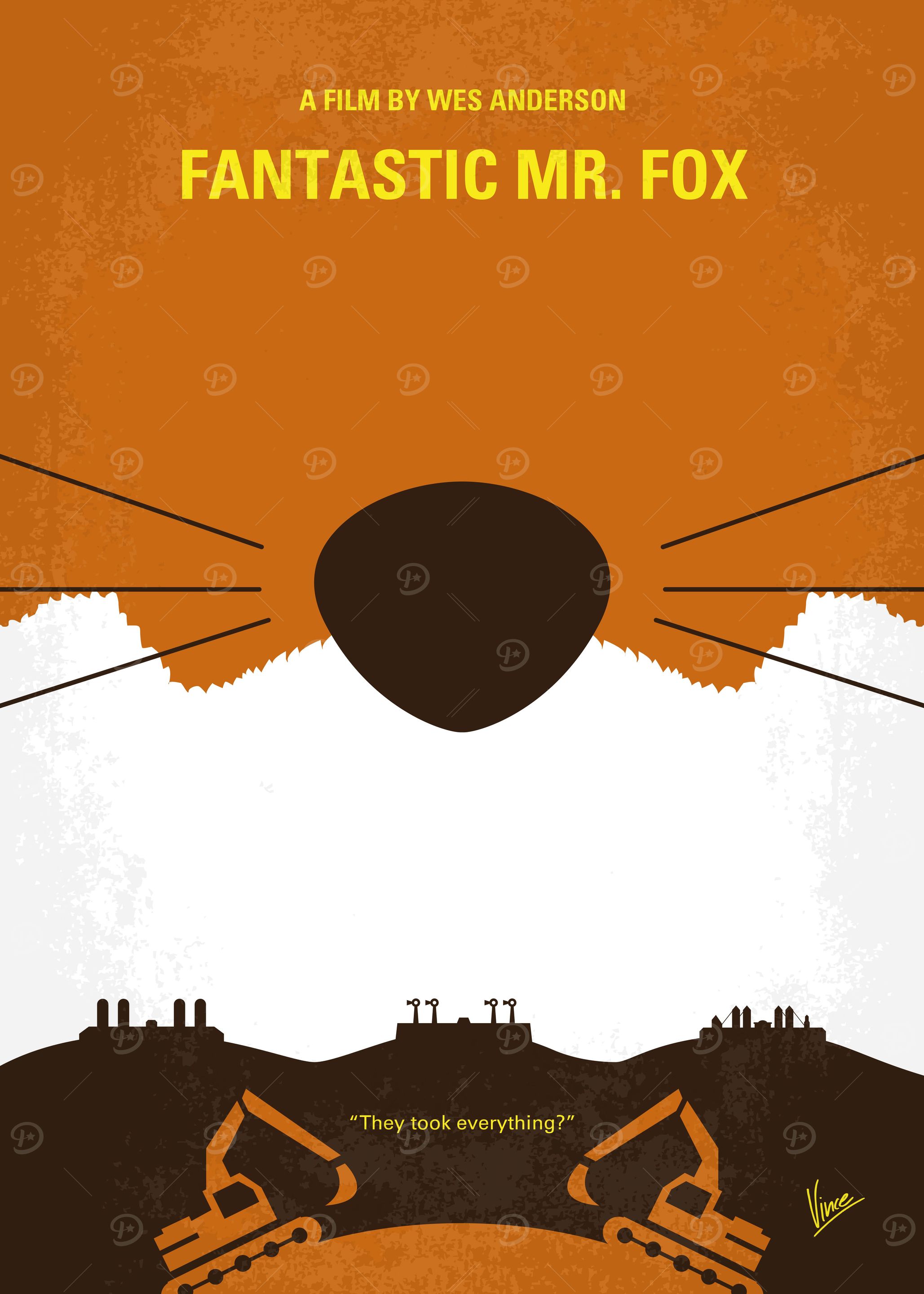 No673 My Fantastic Mr Fox minimal movie poster An urba ...