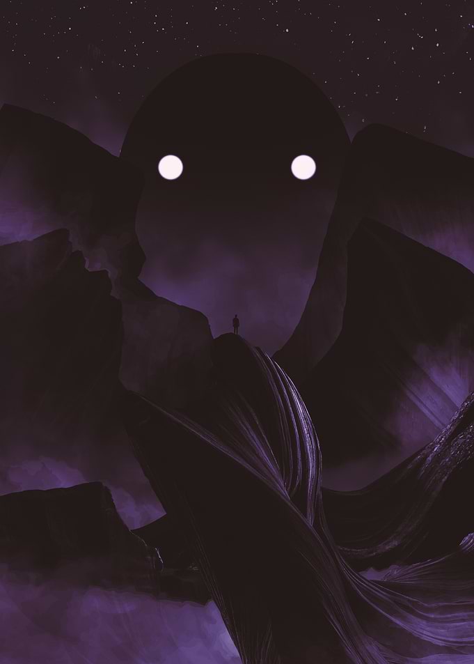 Staring contest with the mountain god