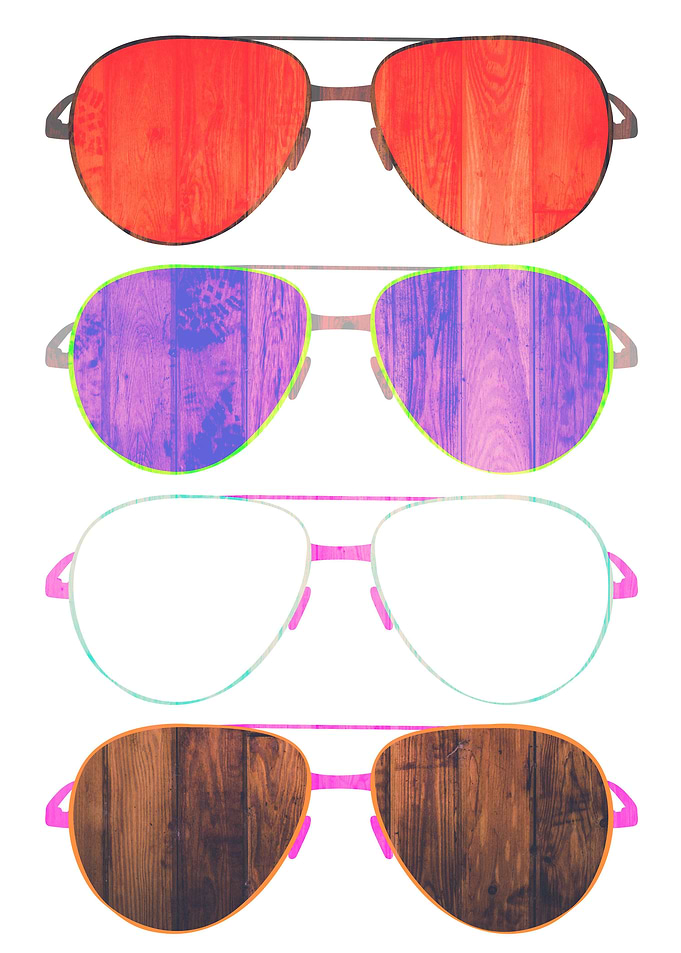 Minimal aviator artwork