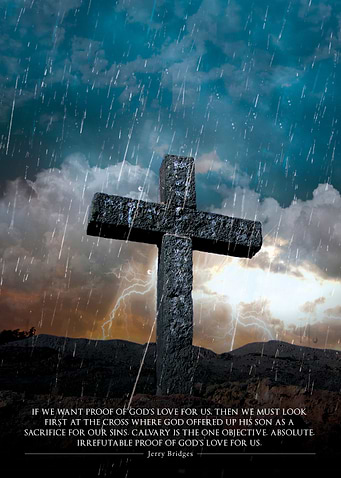 Cross of Love - uses rain, water droplets, cloud and li ...