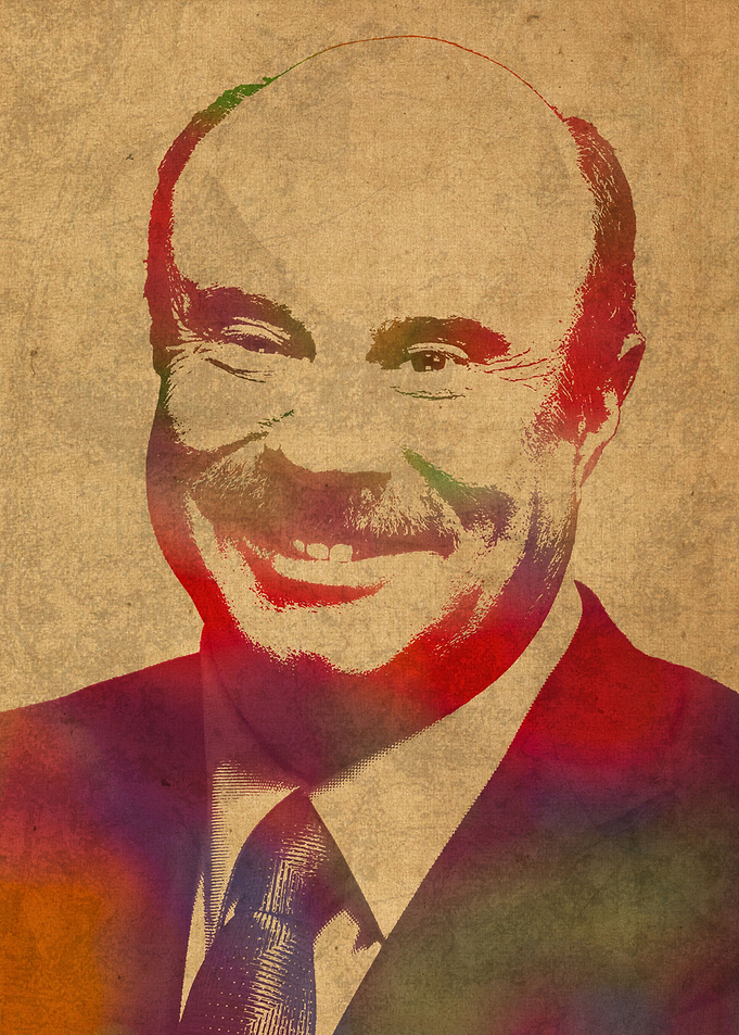 Dr Phil Watercolor Portrait