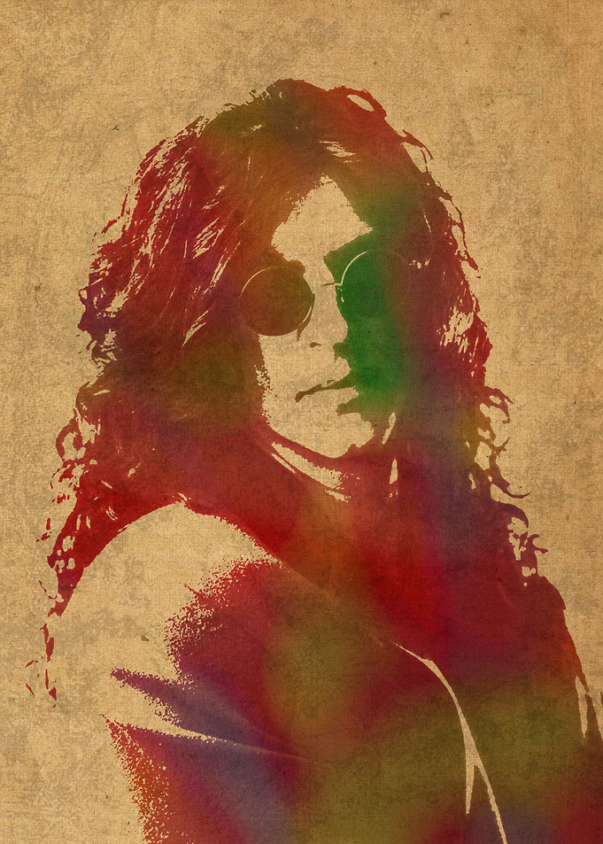 Howard Stern Watercolor Portrait