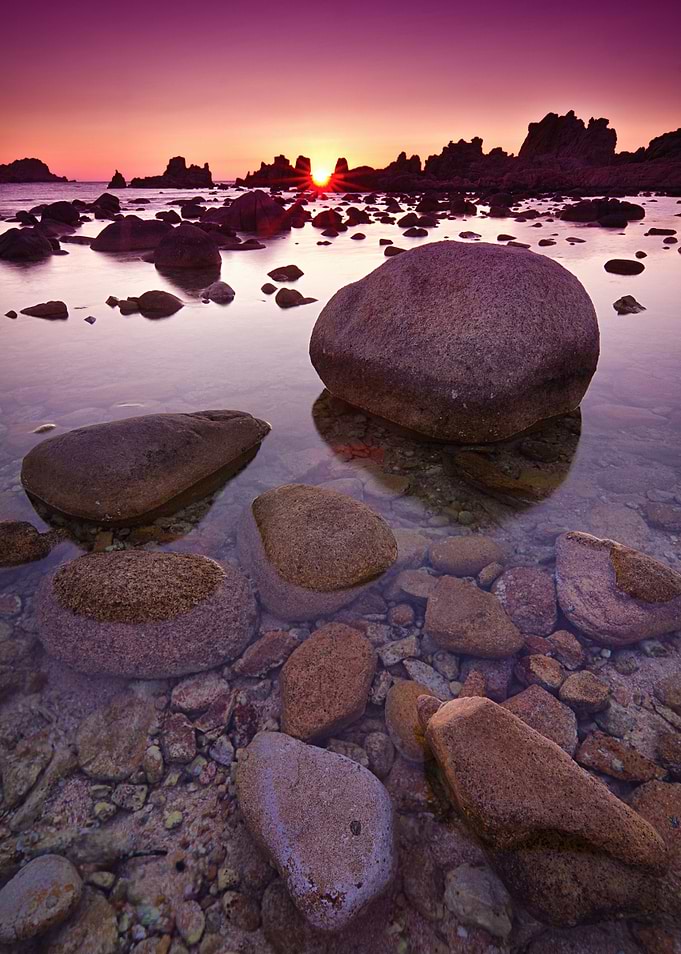 Cala Rossa, a very nice beach in the north of Sardinia, ...