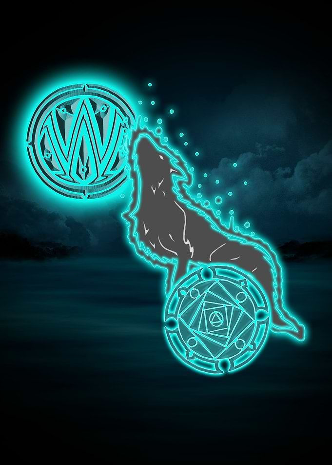 The mystic wolf that watches over us.