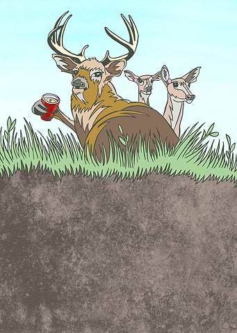 Big buck living large.