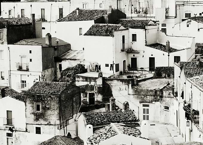 the old village of Monte Sant'Angelo, Puglia (south of ...