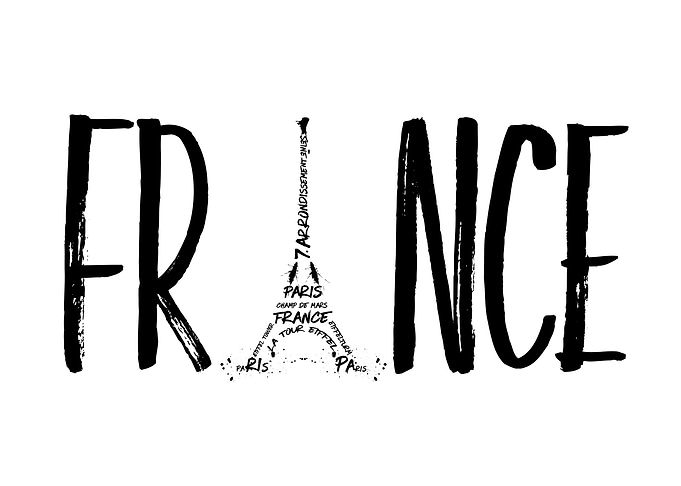 FRANCE Typography