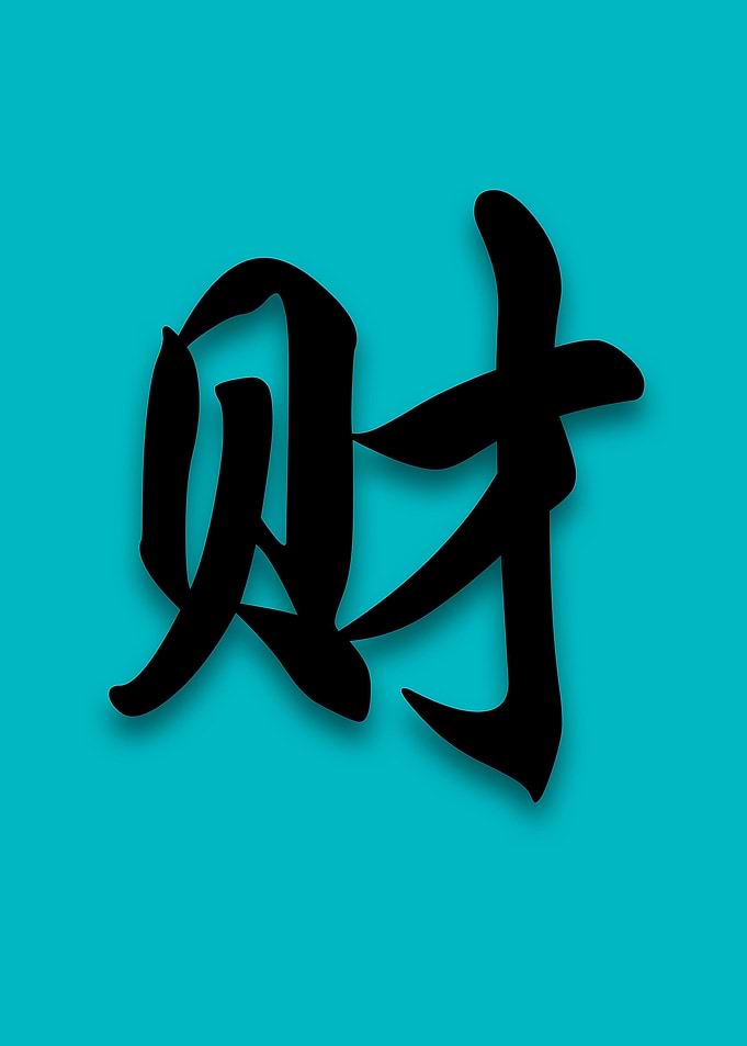 chinese character for 'Wealth'