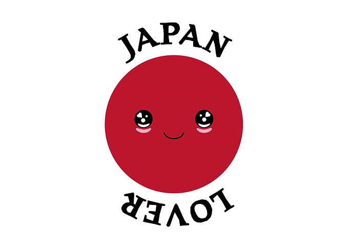 Japan Lover, Kawaii japan flag