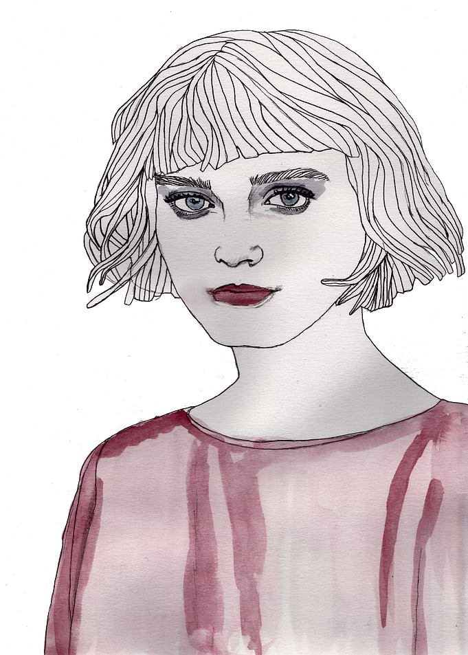 Pastel Girl 3 The Original illustration is on A4 fine g ...