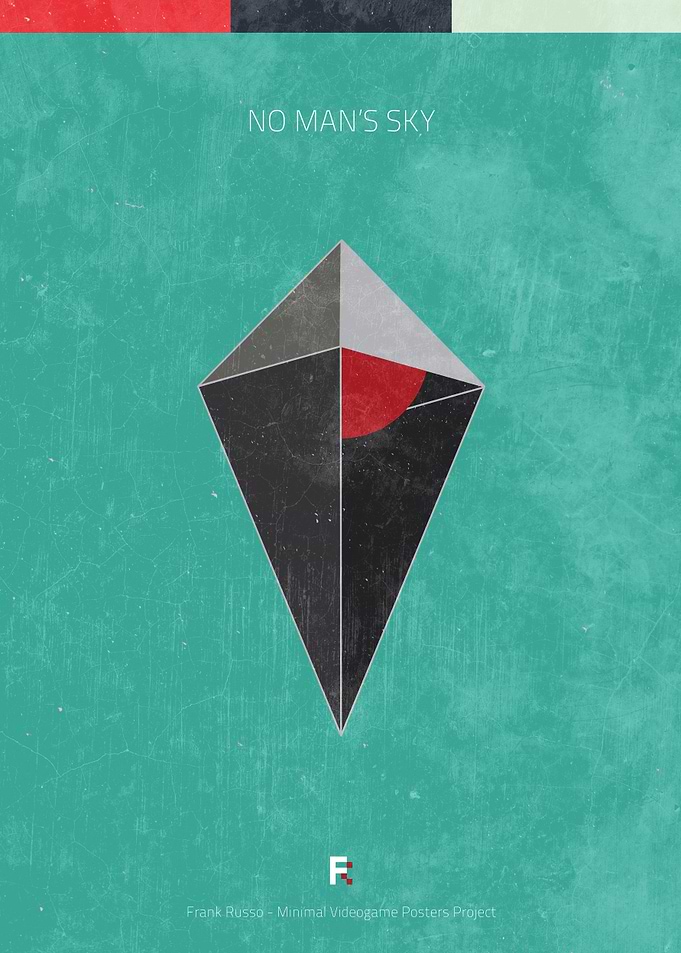 No Man's Sky. Minimal Videogame Poster.
