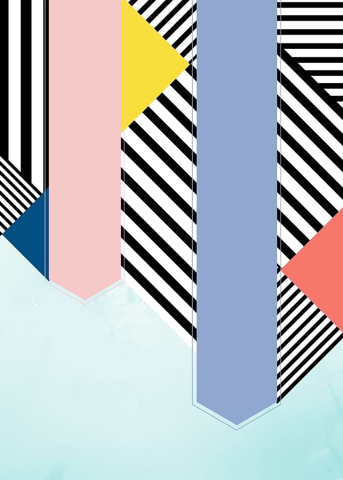 Colorful illustration Pantone's colors of the year 2016 ...