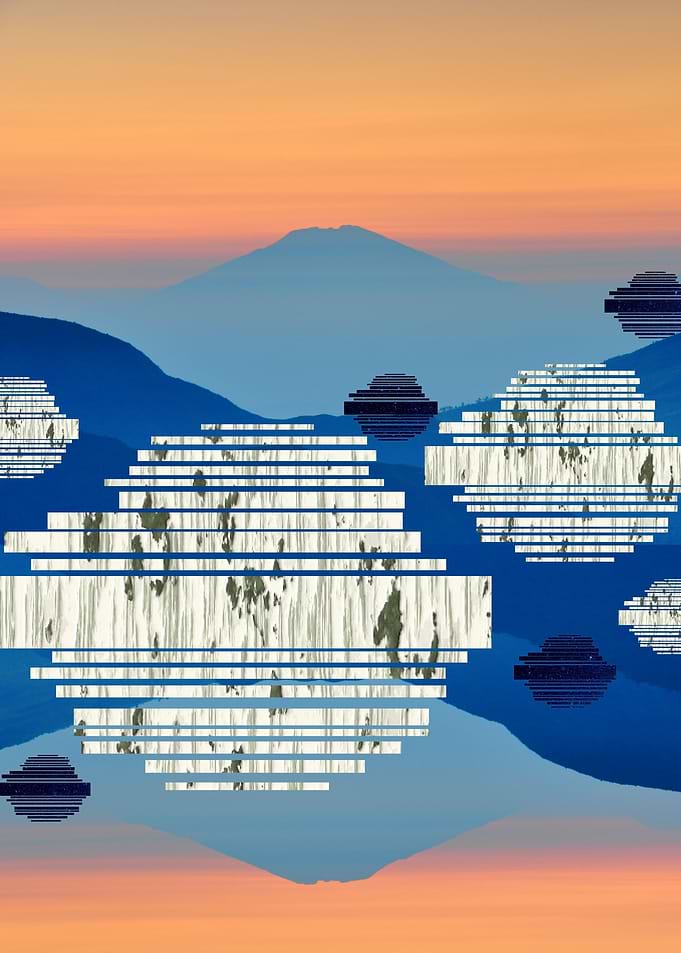 Abstract illustration made with photographs