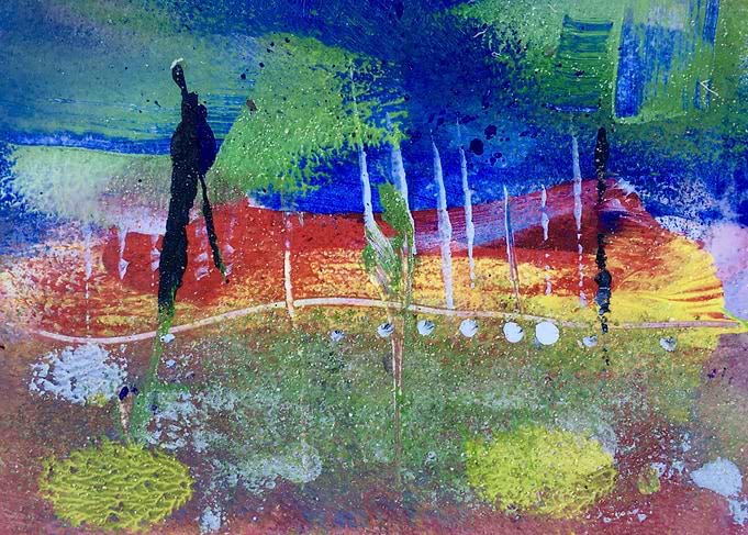 Plain and distant vision, 2016, mixed media, 17,5 x 13, ...