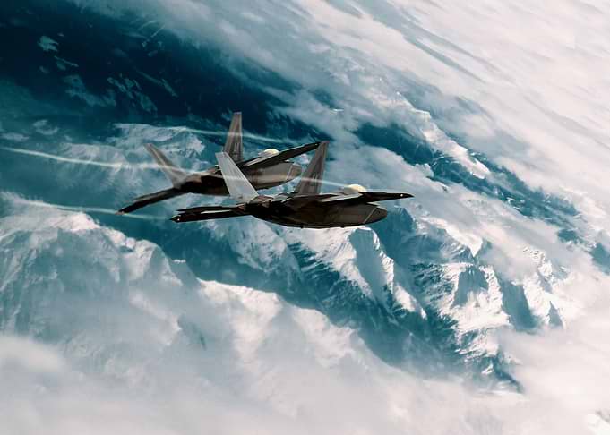 USAF F-22 Raptors of the 3rd Wing at Elmendorf-Richards ...