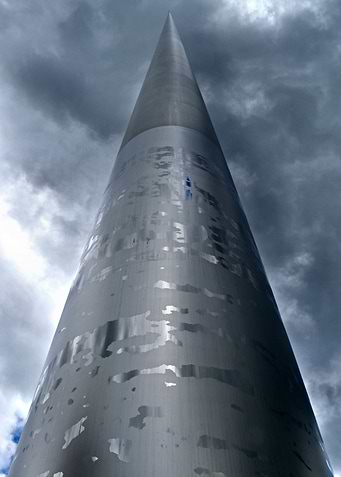 The Spire in the heart of Dublin, Ireland.