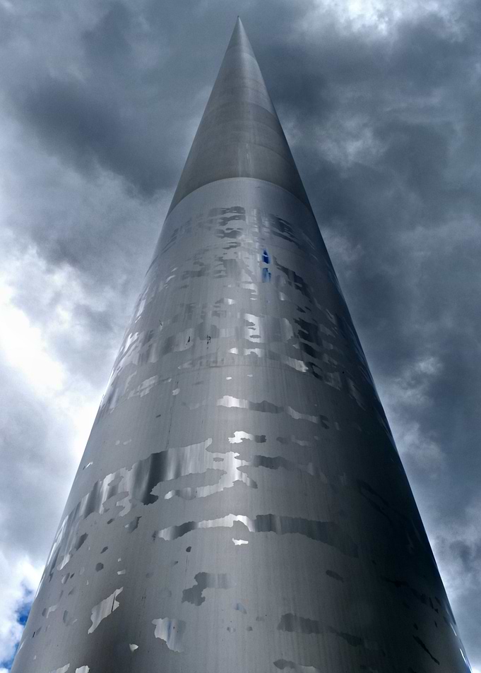 The Spire in the heart of Dublin, Ireland.