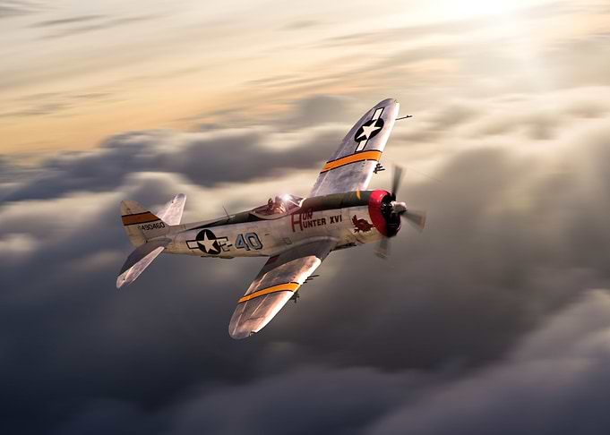 Iconic P40 Thunderbolt dubbed 'Hun Hunter' at speed hig ...