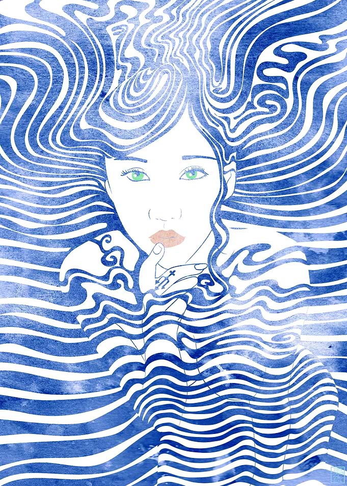 Water Nymph 43 — A mythological sea nymph created with ...