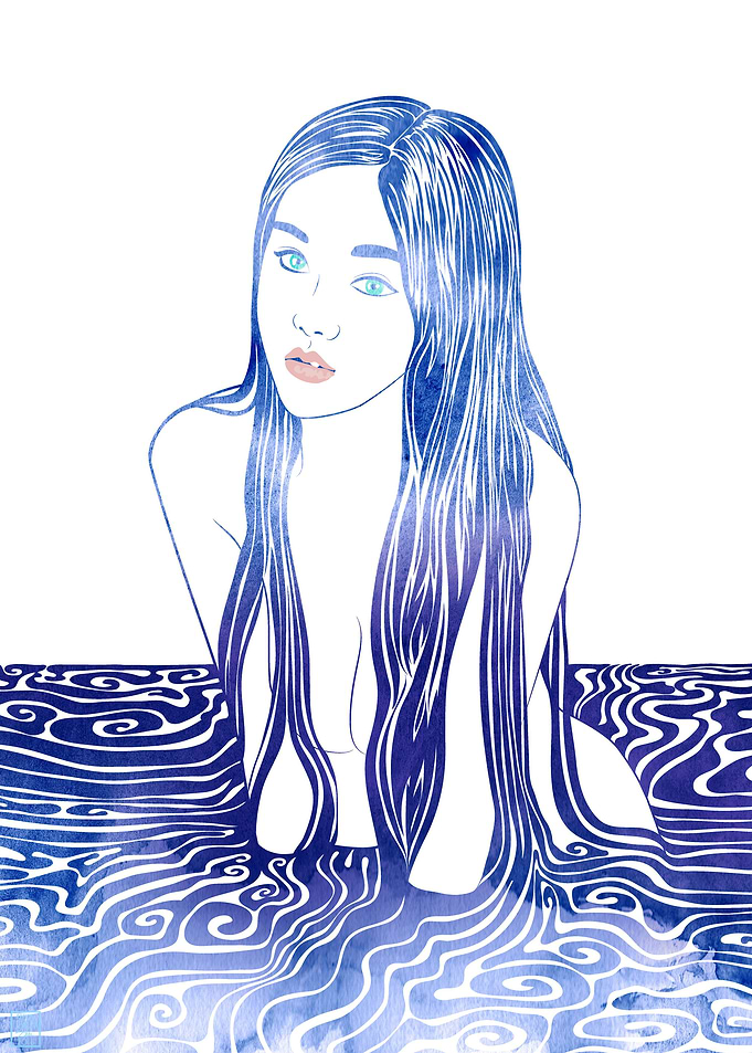 Water Nymph 50 — A mythological sea nymph created with ...