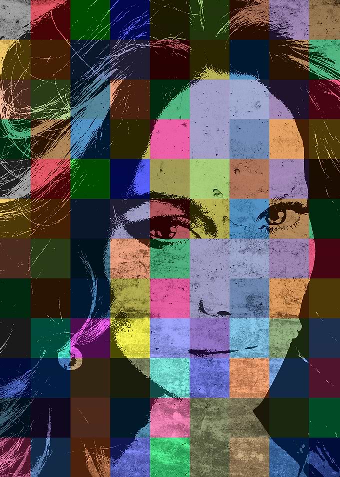 Jennifer Lopez JLO Patchwork Portrait.