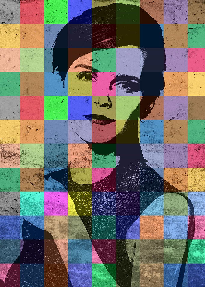 Emma Watson Patchwork Portrait.