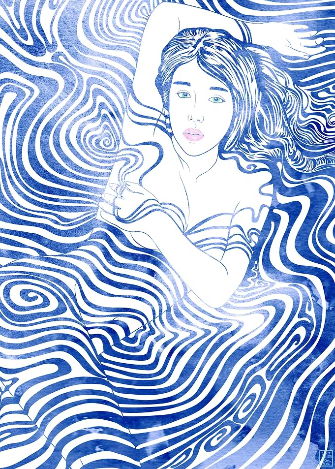 Water Nymph 44 — A mythological sea nymph created with ...