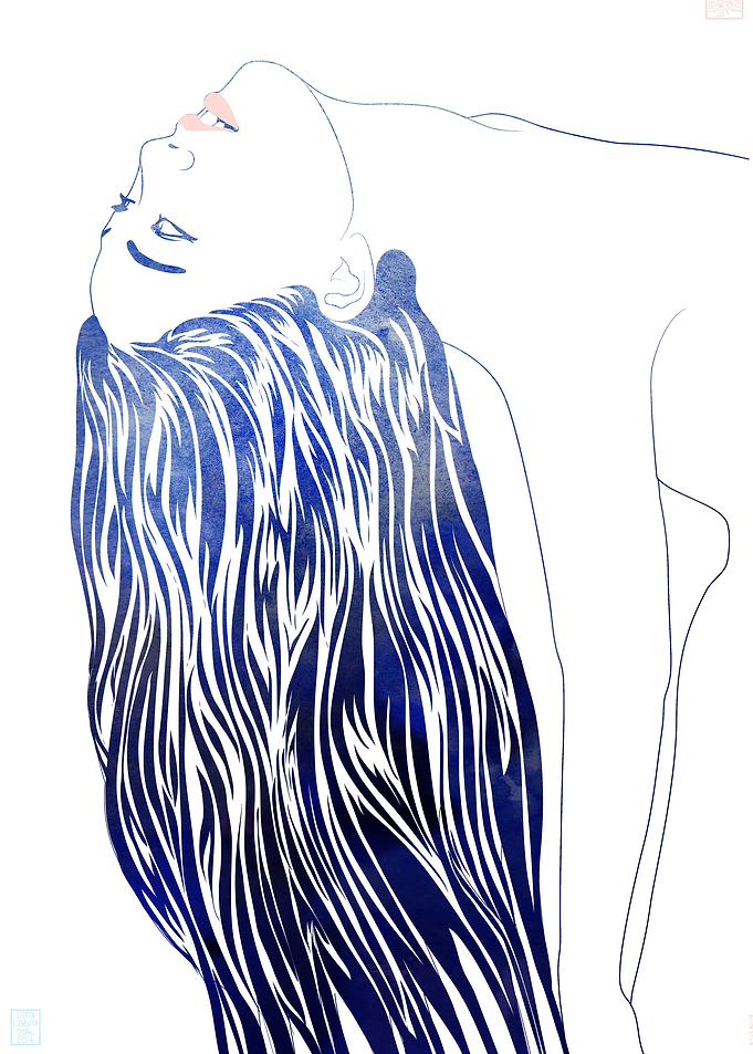 Water Nymph 54 — A mythological sea nymph created with ...