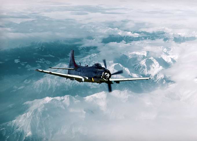 The US Navy legend the Douglas A1 Skyraider