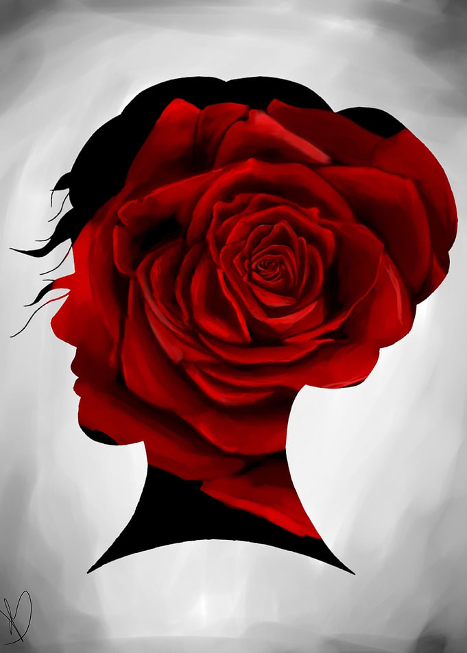 Her silhouette