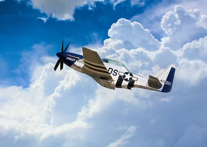 P51 Mustang 'Crazy Horse' It wears the authentic colors ...