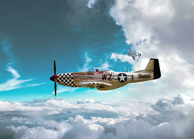 P51 Mustang 'Big Beautiful Doll' where she belongs, in ...